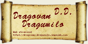 Dragovan Dragumilo vizit kartica